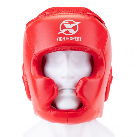 Шлем тренировочный FIGHTEXPERT Full Power Red