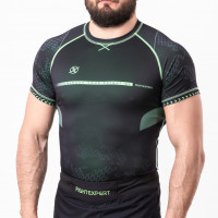Рашгард с коротким рукавом FIGHTEXPERT COMBAT Black Green
