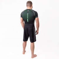 Рашгард с коротким рукавом FIGHTEXPERT COMBAT Black Green